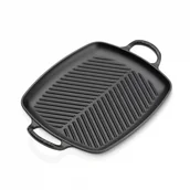 Patelnie - Le Creuset Signature Patelnia grillowa czarna wymiary: 30x27 cm 20201300000422 - miniaturka - grafika 1