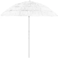 Parasole ogrodowe - VidaXL Parasol plażowy, biały, 240 cm 314701 VidaXL - miniaturka - grafika 1