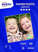 Papier do drukarek - Avery 35 arkuszy błyszczącego papieru fotograficznego 13 x 18 cm atramentowy Superior 230 g/m2 - miniaturka - grafika 1