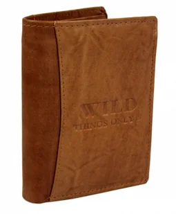 Wild Portfel Męski Skórzany Skóra Licowa Duży Pionowy Bez Zapięcia 5679 Pionowy I Poziomy Suwak - Portfele - miniaturka - grafika 11