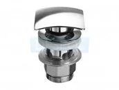 Syfony - Schell 020010699  QUAD Zawór trzpieniowy PUSH OPEN do umywalek z przelewem - miniaturka - grafika 1