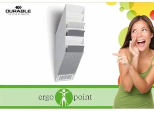 Durable Zestaw sześciu pionowych pojemników Durable Flexiboxx A4 biały 1709760010 - Półki na dokumenty - miniaturka - grafika 3