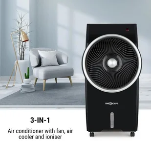 Wentylator OneConcept OneConcept Kingcool wentylator schładzacz powietrza jonizator czarno srebrny ACO3-Kingcool-A - Wentylatory - miniaturka - grafika 2