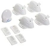 Zabezpieczenia dla dzieci - Dreambaby Dream Baby f855 samoprzylepne zapięcie na magnes, 4 Kłódka, 1 kluczyki - miniaturka - grafika 1