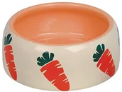 Akcesoria dla gryzoni - Nobby 73631 ceramika koryto  Carrot, 500 ML, beż/pomarańczowy - miniaturka - grafika 1