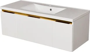 Gante Szafka z umywalką złoty uchwyt 120 cm seria Diamond Gold DMDG-B-U120/48+LUCY-1200C - Szafki łazienkowe Gante Szafka z umywalką złoty uchwyt 120 cm seria Diamond Gold DMDG-B-U120/48+LUCY-1200C - Szafki łazienkowe - miniaturka - grafika 1