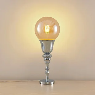 LUCANDE Lucande Gesja lampa stołowa, bez klosza, chrom - Lampy stojące - miniaturka - grafika 2