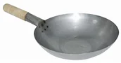 Woki - Vogue nierdzewna Wok 25 cm płaskie dno Wok 25 cm K295 - miniaturka - grafika 1