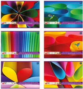 Inter-druk Blok techniczny A4 kolor barw. w masie - Szkolne artykuły papiernicze - miniaturka - grafika 2