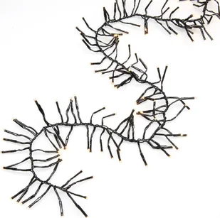 Konstsmide 3863  800 Micro LED Büschel lampki świąteczne ""Cluster""/na zewnątrz (IP44)/z 8 funkcjami, urządzenie sterujące oraz funkcja Memory/960 oranżowego diod zewnętrzny transformator/36 V/czarny p 3863-800 - Pozostałe oświetlenie - miniaturka - grafika 2