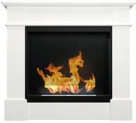 Biokominki - Biokominek portalowy Koloseum Pula z szybą biały mat - miniaturka - grafika 1