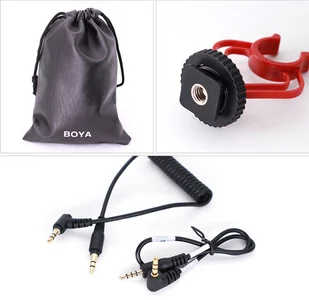 Boya Mikrofon pojemnościowy BY-MM1 BYMM1 - Kamery cyfrowe - akcesoria - miniaturka - grafika 6
