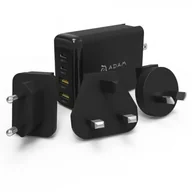 Ładowarki do telefonów - Adam Elements Ładowarka sieciowa, podróżna Adam Elements Omnia Pro 100W + kabel USB-C, czarna 4710343471691 - miniaturka - grafika 1