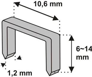 DEDRA Zszywki 11Z212 D11 12 mm 1000 sztuk) 11Z212 - Narzędzia warsztatowe - miniaturka - grafika 4