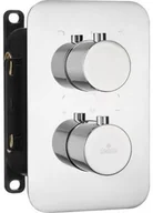 Baterie podtynkowe - Deante Box bateria wannowo-prysznicowa podtynkowa termostatyczna chrom BXY0EBT BXY_0EBT - miniaturka - grafika 1