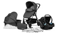 Wózki dziecięce - KinderKraft Moov 3w1 Black - miniaturka - grafika 1