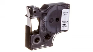 Dymo Taśma poliestrowa trwała 9mm x 5,5m czarna na metalicznym S0718170 18485 - Papier do drukarek - miniaturka - grafika 2