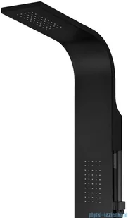 Corsan Alto panel prysznicowy z mieszaczem oraz oświetleniem LED Czarny z czarnym wykończeniem A-017MLEDCZARNY/BL | - Panele prysznicowe - miniaturka - grafika 5