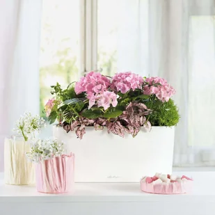 Lechuza Donica Delta 20 ALL-IN-ONE, biała, wysoki połysk, 15560 - Donice - miniaturka - grafika 4