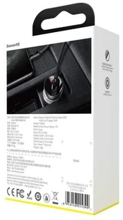 Baseus Ładowarka samochodowa Digital 2xUSB 4.8A BSU089GRY - Ładowarki samochodowe - miniaturka - grafika 8