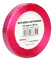 Pasmanteria - BREWIS Wstążka satynowa 12mm różowa wielkanoc Brewis WSE12-5 - miniaturka - grafika 1