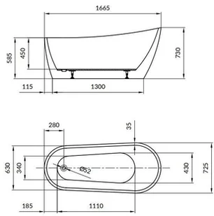 Cersanit Zen 167x72 biała S301-302 - Wanny - miniaturka - grafika 8