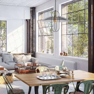 Rabalux Vida Czarny | Przydymiony E27 Lampa wisząca 5000 5000 - Lampy sufitowe - miniaturka - grafika 2