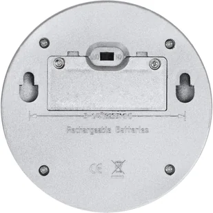vidaXL Solarne lampy ścienne LED do ogrodu, 24 szt., okrągłe, srebrne - Lampy ogrodowe - miniaturka - grafika 7