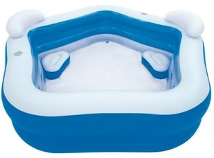 Bestway 43097 - Fotel dmuchany 102x94 cm - niebieski - Materace dmuchane i koła do pływania - miniaturka - grafika 2