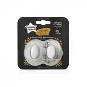 Smoczki uspokajające - Tommee Tippee Smoczek symetryczny Urban style 0-6m, 2szt Unisex - miniaturka - grafika 1