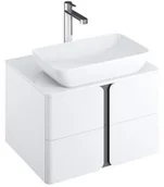 Blaty meblowe i parapety okienne - Ravak Balance Blat 80x46,5 cm biały X000001371 - miniaturka - grafika 1