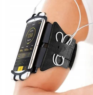 VUP+ Etui opaska sportowa armband VUP+ na ramię do telefonu Czarne 8158X1 - Etui i futerały do telefonów - miniaturka - grafika 7