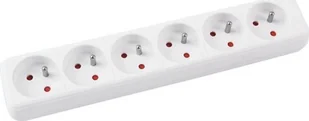 OFFICE PRODUCTS Przedłużacz OFFICE PRODUCT, 6 gniazd, 3m, z uziemieniem, biały 13116321-14 - Listwy zasilające - miniaturka - grafika 2