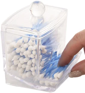 Pojemnik Organizer Na Patyczki Kosmetyczne Do Uszu - Akcesoria do paznokci - miniaturka - grafika 4