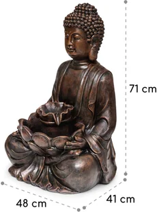 Blumfeldt Dharma, fontanna solarna LED, 48 x 72 x 41 cm (szer. x wys. x gł.), tworzywo Polyresin LEU13-Dharma-BR - Fontanny ogrodowe Blumfeldt Dharma, fontanna solarna LED, 48 x 72 x 41 cm (szer. x wys. x gł.), tworzywo Polyresin LEU13-Dharma-BR - Fontanny ogrodowe - miniaturka - grafika 8