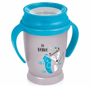 Lovi Kubek niekapek INDIAN SUMMER 360° 12m+ 250ML : Kolor - Niebieski - Kubki dla dzieci - miniaturka - grafika 4