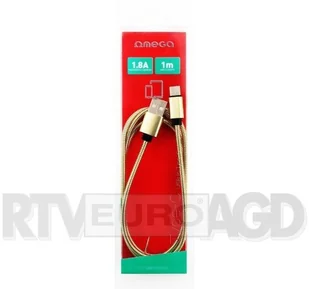Omega METAL CABLE LIGHTNING TO USB 1.8A 1M GOLD [44213] OUFBB6LBOXGL - Kable USB - miniaturka - grafika 3