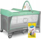 Łóżeczka i kojce - Łóżeczko Turystyczne Dwupoziomowe Kojec Składane - miniaturka - grafika 1