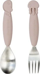 Done By Deer Sea Yummy+ Sztućce dla Dziecka 2szt Powder blueocean-36086-0 - Miseczki i talerzyki dla dzieci - miniaturka - grafika 2