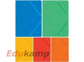 Teczki i skoroszyty - Interdruk Teczka z gumką A4 preszpan mix 5 kolorów TC62INT - miniaturka - grafika 1