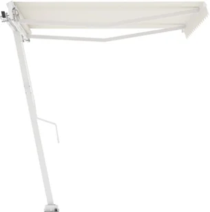 VidaXL Lumarko Wolnostojąca, ręcznie zwijana markiza, 350x250 cm, kremowa 8720286398418 - Markizy - miniaturka - grafika 3