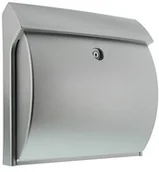 Skrzynki na listy - Burg Wächter Burg-Wächter kompaktowa skrzynka na listy z blokadą otwierania, format A4, tworzywo sztuczne, srebrny Classico 4932 Si - miniaturka - grafika 1