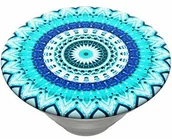 Uchwyty samochodowe do telefonów - PopSockets PopSockets PopTop - Wymienny krążek do uchwytów PopGrip - Blue Floral Mandala 801049 - miniaturka - grafika 1