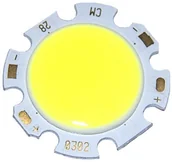 Podzespoły elektroniczne - Moduł Cob 7W Dioda Led 21V 300mA Biała 670lm 28mm - miniaturka - grafika 1