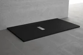 Brodziki prysznicowe - Novellini CUSTOM 160x80  prostokątny czarny - miniaturka - grafika 1