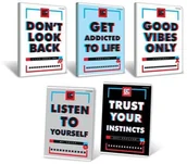 Zeszyty szkolne - Hamelin Brulion A4, 96 kartek, kratka z marginesem, miękka okładka, Top 2000 Be Brave 3D 30154-uniw - miniaturka - grafika 1