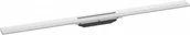 Odpływy liniowe - HANSGROHE 56046700 RainDrain Flex Element zewnętrzny odpływu 100 cm z możliwością przycięcia i do montażu w podłodze biały matowy - miniaturka - grafika 1