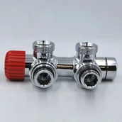 Akcesoria grzewcze - Vario Term Zawór Twins regulacyjny (TRK), Kolor: Szary metalik, Orientacja zaworu: Prawy 000M873A017/P - miniaturka - grafika 1