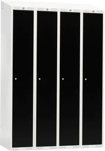 AJ Szafka do przebieralni -4 sekcje 1900x550x1200mm Kolor drzwi: czarny 335036 - Szafy biurowe AJ Szafka do przebieralni -4 sekcje 1900x550x1200mm Kolor drzwi: czarny 335036 - Szafy biurowe - miniaturka - grafika 1