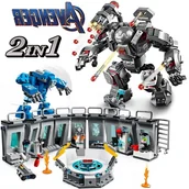Klocki - Heros 2w1 Infinity War Endgame Showroom Mecha żelazne klocki Hall of Armour figurki cegły zabawki - miniaturka - grafika 1